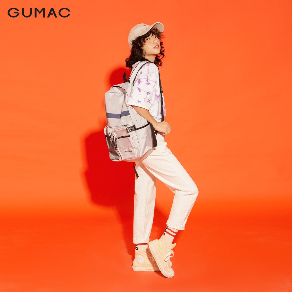Quần Baggy nữ chạy gân GUMAC màu trắng, đủ size, thiết kế basic, phong cách Hàn Quốc, năng động, trẻ trung QJA12186 | BigBuy360 - bigbuy360.vn