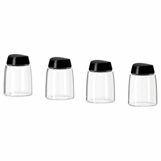 Set gia vị nắp đen IKEA