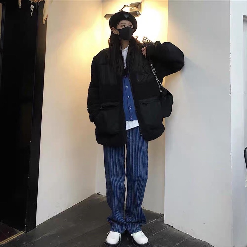 QUẦN JEANS SỌC HACK CHÂN