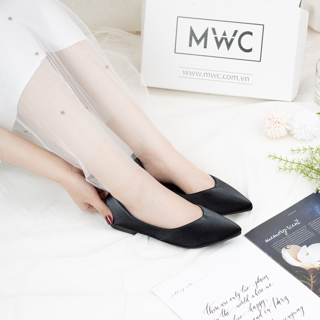 [Mã FATHANG5 giảm 10K đơn 50K] Giày búp bê lụa phong cách basic MWC NUBB- 2204 | BigBuy360 - bigbuy360.vn
