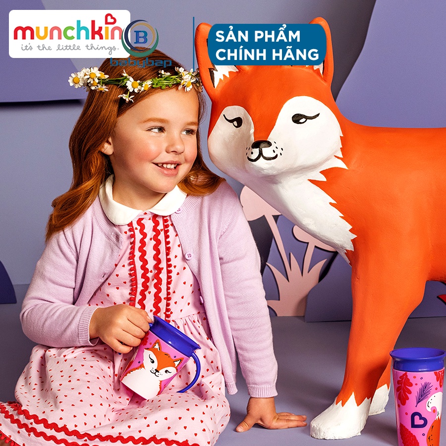 Cốc 360 Độ Chống Đổ Deco Có Tay Cầm Munchkin (177ml) Dành Cho Bé Trên 6 Tháng Tuổi