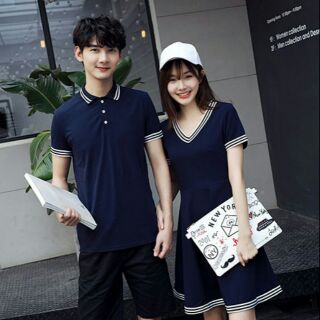Đồ Đôi - Đồ Đôi Cặp Dạo Phố Đẹp Màu Xanh E140 - LoviCouple - Có FeedBack