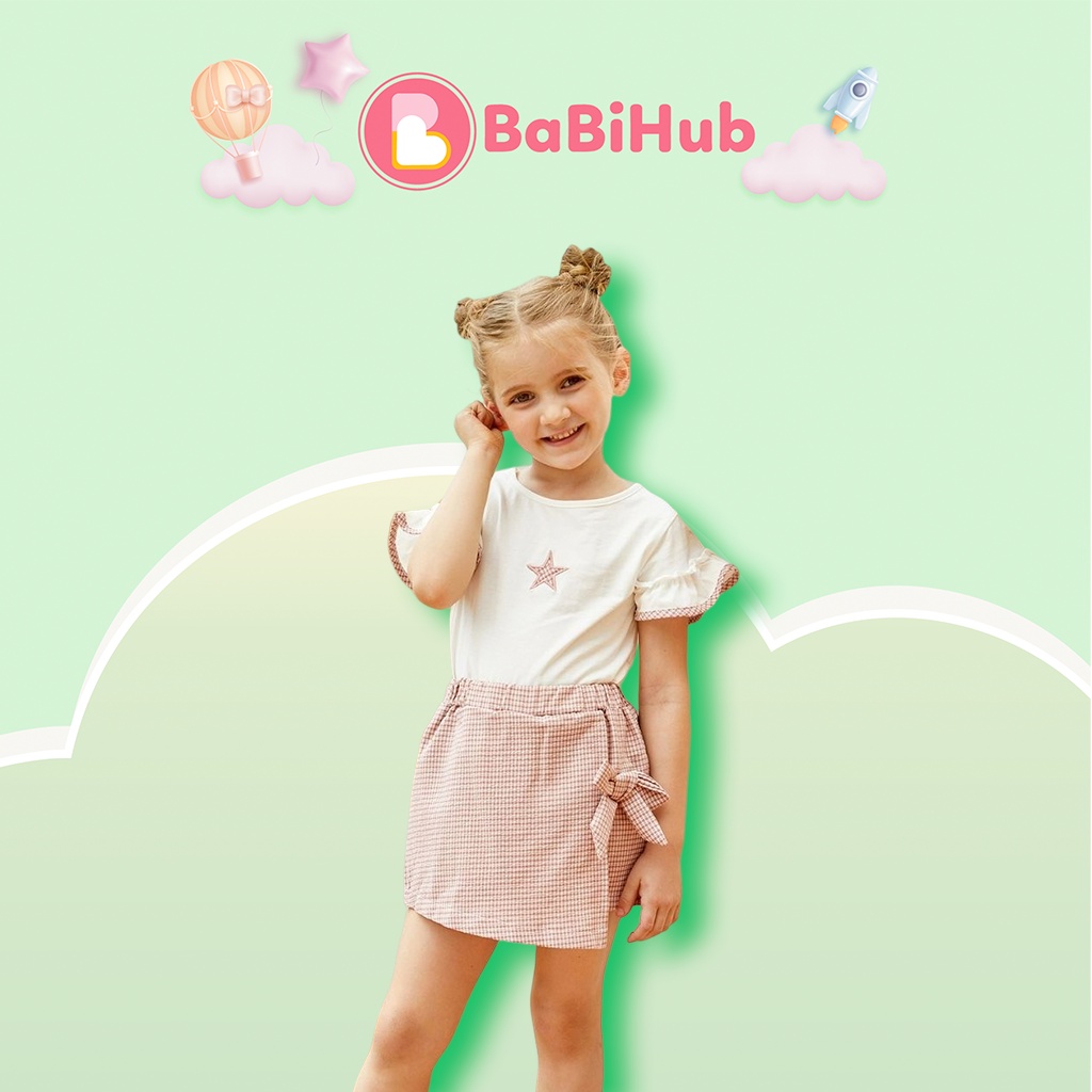 Bộ áo và chân váy cho bé gái PatPat màu sắc dễ thương, chất liệu an toàn cho bé_19263198