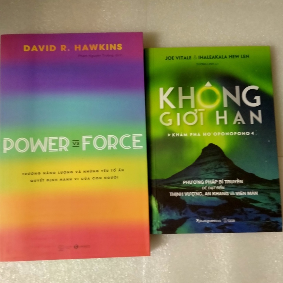 Sách (lẻ) combo 2 cuốn: Power vs Force + Không Giới Hạn - Khám Phá Ho'oponopono