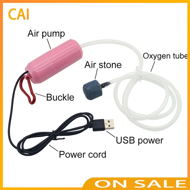Máy Bơm Oxy Mini Tiết Kiệm Năng Lượng Cho Bể Cá Sạc Usb