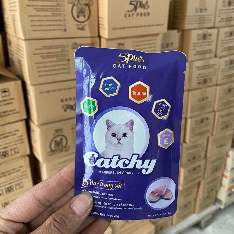 Pate Catchy 70g cho mèo thơm ngon đủ vị