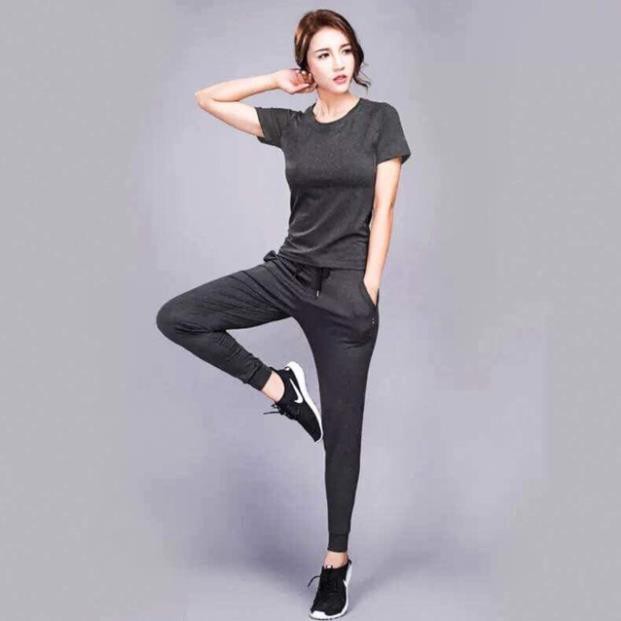 [Mã WAMT1505 giảm 10K đơn 0K] Bộ quần áo tập gym yoga jogger (mặc đc ở nhà rất oke) ་