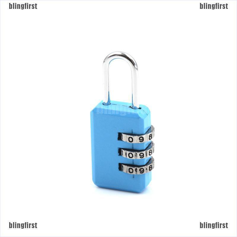 [Bling] 3 Digit Combination Padlock Coded Lock School Gym Locker Sheds [First]