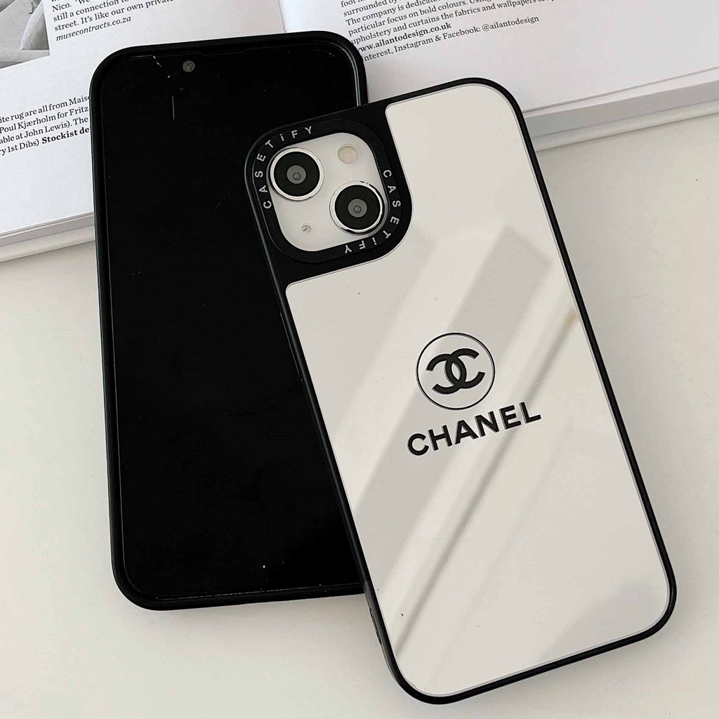 Ốp Điện Thoại Cứng Tráng Gương Hình Chữ C Thời Trang Cho iPhone 14 13ProMax 11ProMax 12 XSMax