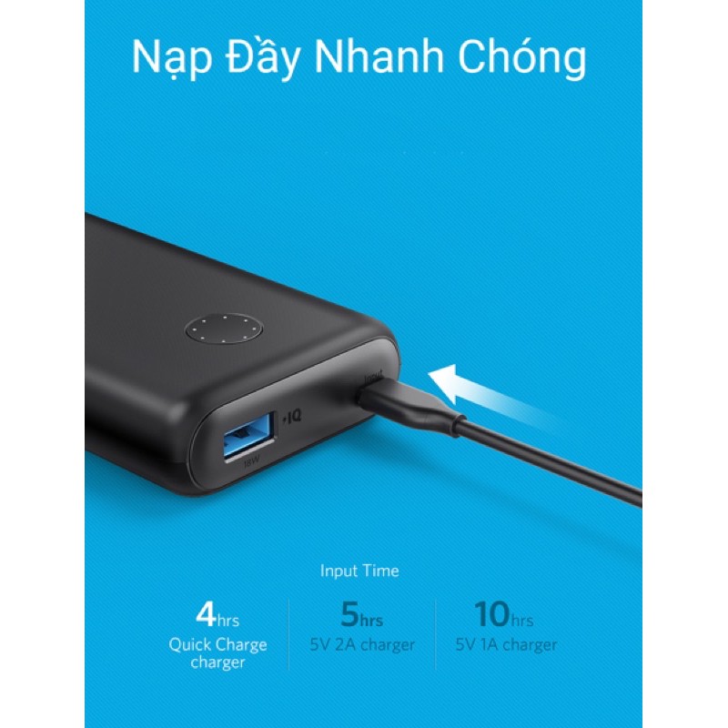 Pin Dự Phòng Anker PowerCore II 10000mAh - A1230