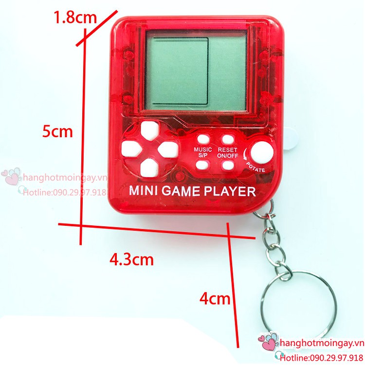 Móc chìa khóa kiêm máy chơi game cổ điển C111