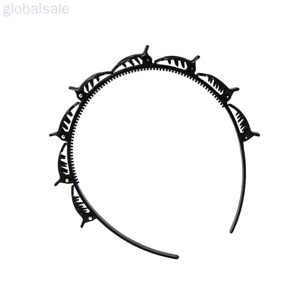 [Hàng mới về] Băng đô cài tóc kiêm kẹp tóc kép bản lớn chống trượt thời trang mới