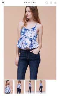 Áo yếm peplum RO&DE chuẩn xịn