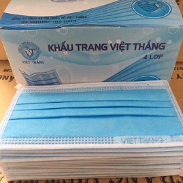 khẩu trang y tế Việt thắng 4 lớp hộp 50c