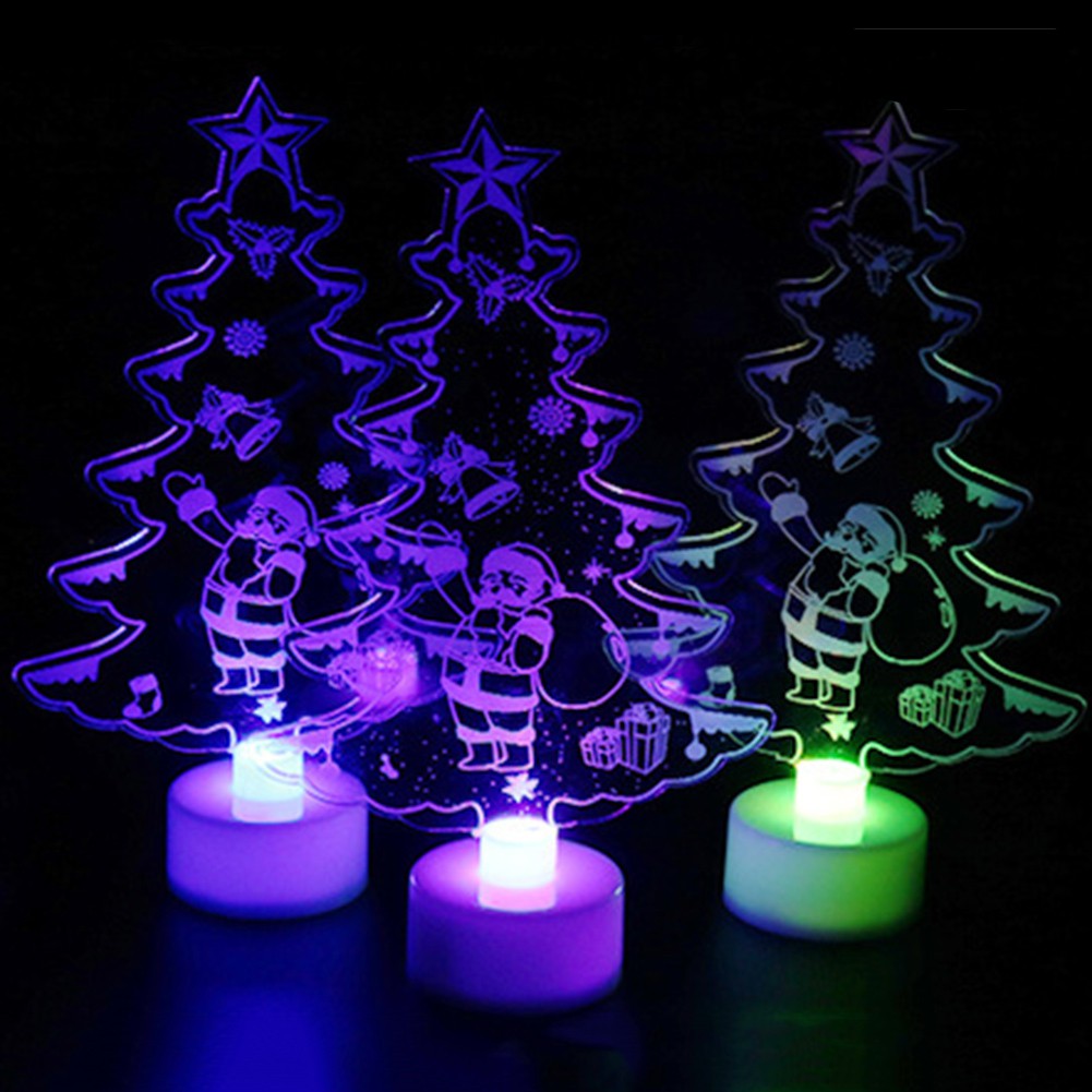 Set đèn Led để bàn hình tháp/ông già  Noel