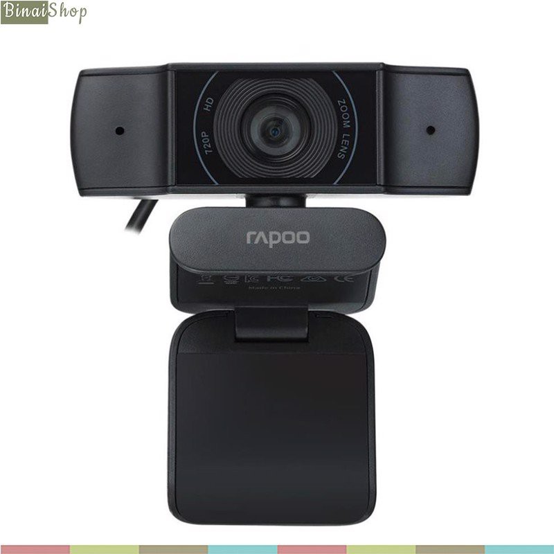 [BH 2 năm] Rapoo C200 - Webcam Họp Trực Tuyến Phân Giải HD 720p, Góc Siêu Rộng 100°, Tự Động Lấy Nét