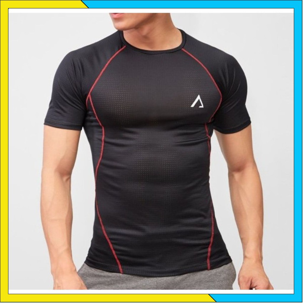 Áo thun thể thao body cao cấp After All màu đen