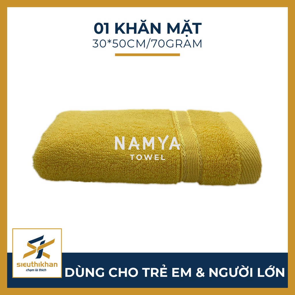 KHĂN LAU MẶT 30*50CM MỀM MẠI, HÚT NƯỚC, NHANH KHÔ | NAMYA NFH8