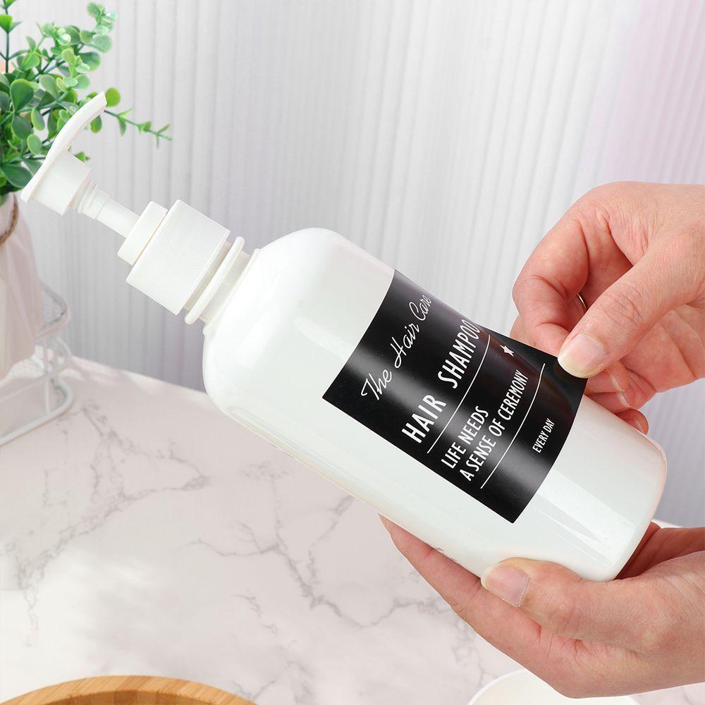 Nhãn Dán Bình Dầu Gội / Mỹ Phẩm Chăm Sóc Da Tự Dính Phong Cách Bắc Âu