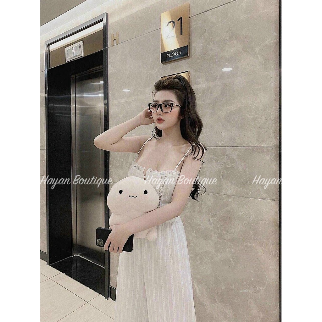 Đồ ngủ sexy 2 dây trắng thô đũi, bộ ngủ gợi cảm mặc nhà QUẢNG CHÂU #HT106