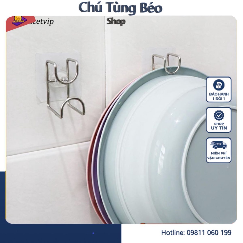 Móc Treo Thau, Chậu, Đồ Dùng Nhà Bếp Bằng Inox