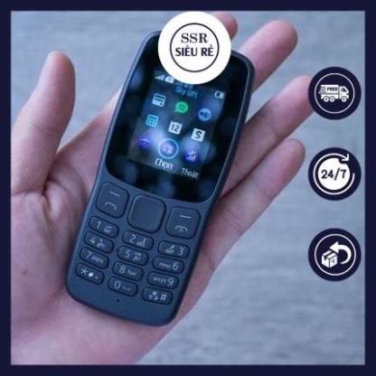 Điện Thoại Nokia 106 2 Sim Chính Hãng, Loa To Sóng Khỏe Kèm Pin + Sạc (LA162210)