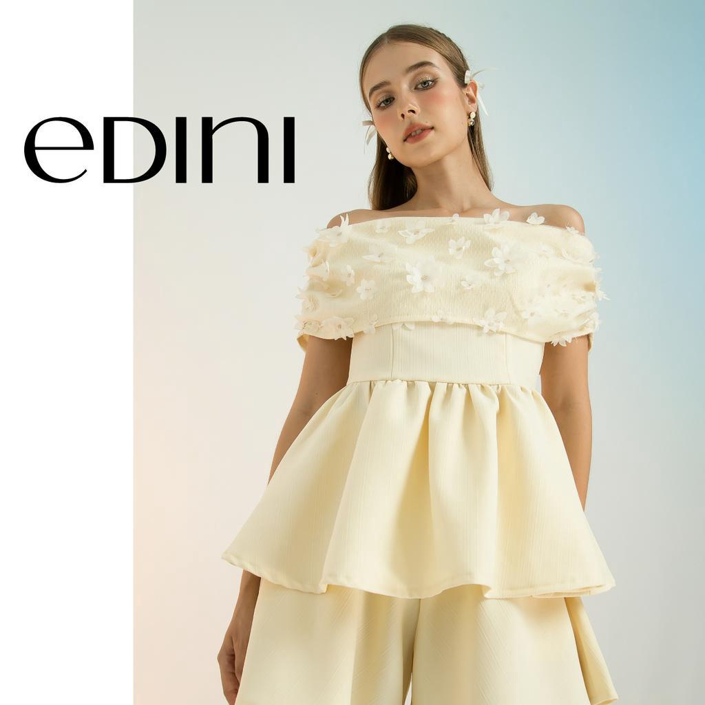 Áo Trễ Vai Đính Hoa - EDINI - A1561