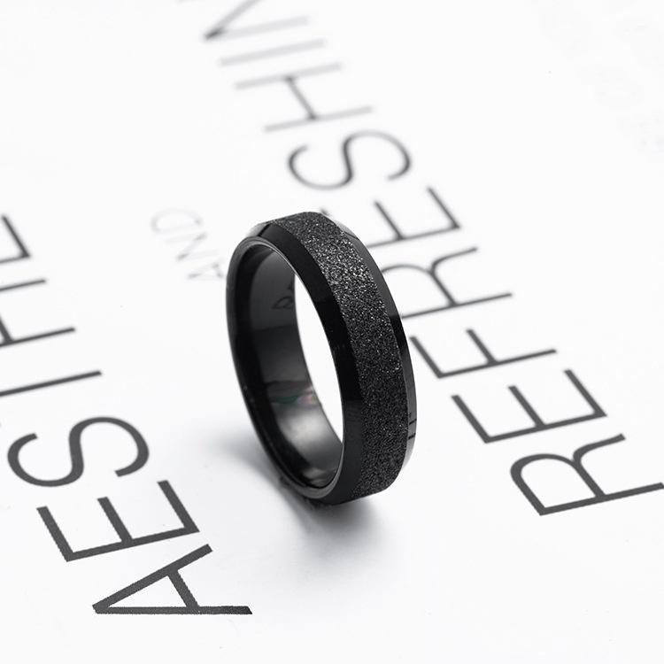 Nhẫn Nam Màu Bạc Đen Xích Ren Ring Đẹp Cao Cấp - Nhẫn Chất liệu Titan Không Gỉ - Ren Ring - Maxshopdoc