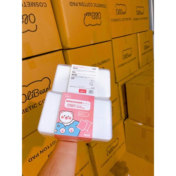 Bông Tẩy Trang Miniso, Olibear 1000 miếng - Nhật Bản
