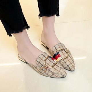 Giày Mules Nữ Phẳng