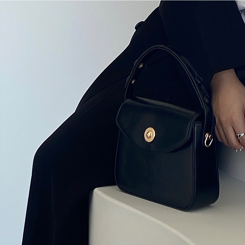 Túi kẹp nách/ xách tay IELGY hình vuông cỡ nhỏ phong cách cổ điển chất lượng cao cho nữ