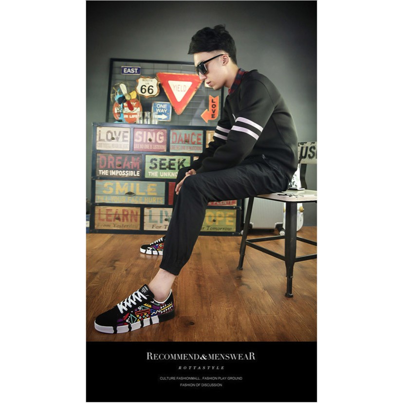 Giầy nam họa tiết  022