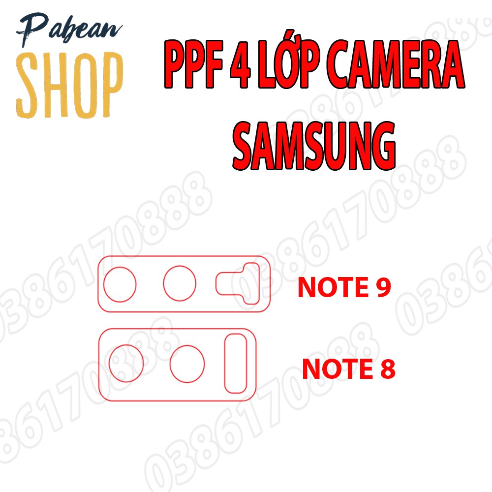 Dán CAMERA PPF 4 lớp chống va đập cho SAMSUNG NOTE 9 / NOTE 8