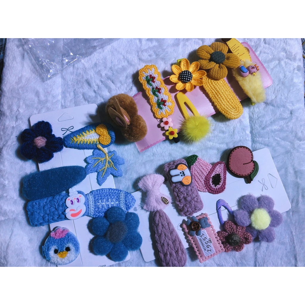 combo kẹp mái hàn quốc cute như hình