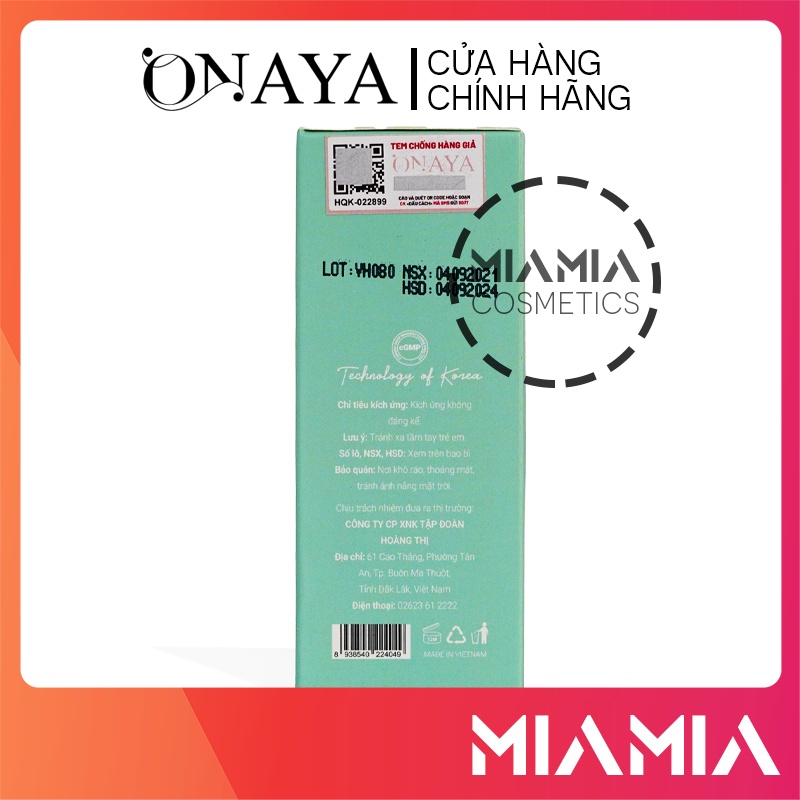 Xịt Khử Mùi Vùng Kín Onaya Màu Xanh Mineral Spray Lovely - 8938540224049