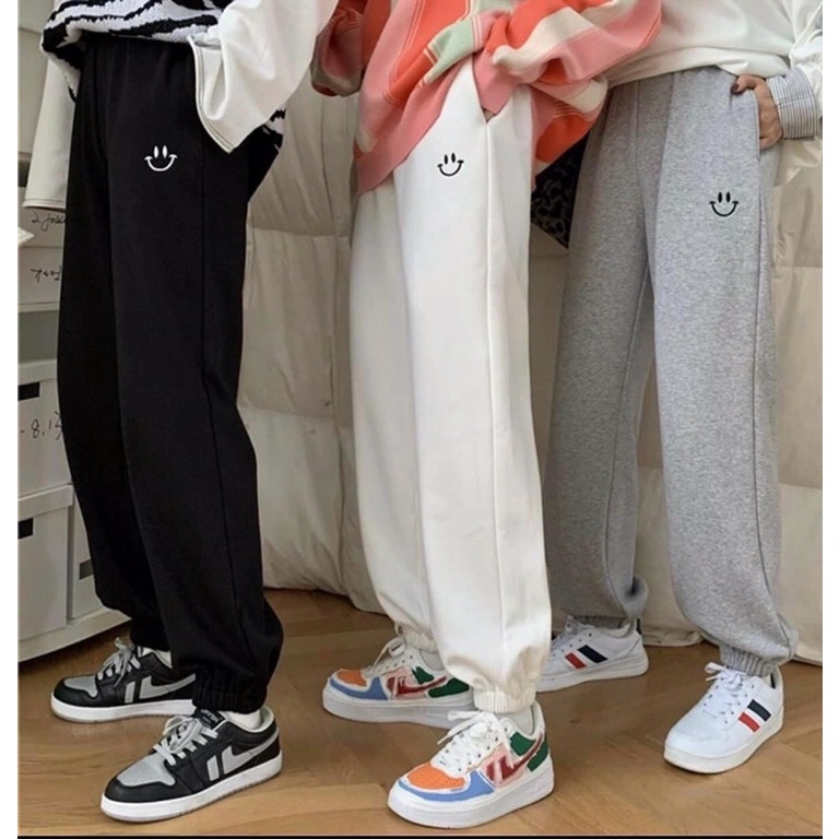 [ ẢNH THẬT ] QUẦN JOGGER MẶT CƯỜI PHÂN MÀU FORM RỘNG TAY BỒNG