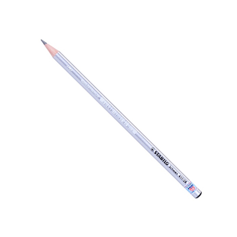 Bút Chì Gỗ 2B Stabilo Schwan PC417-2B - Thân Bạc