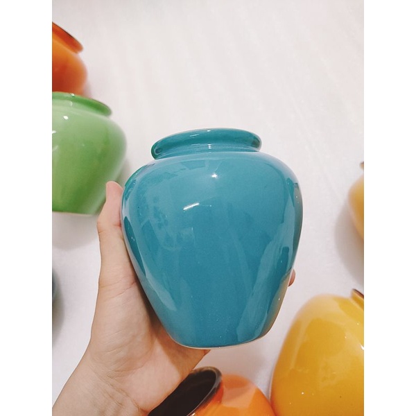 LỌ HOA  SẮC MÀU CAO 12CM SIÊU XINH CẮM HOA HOẶC DECOR NHÀ CỬA