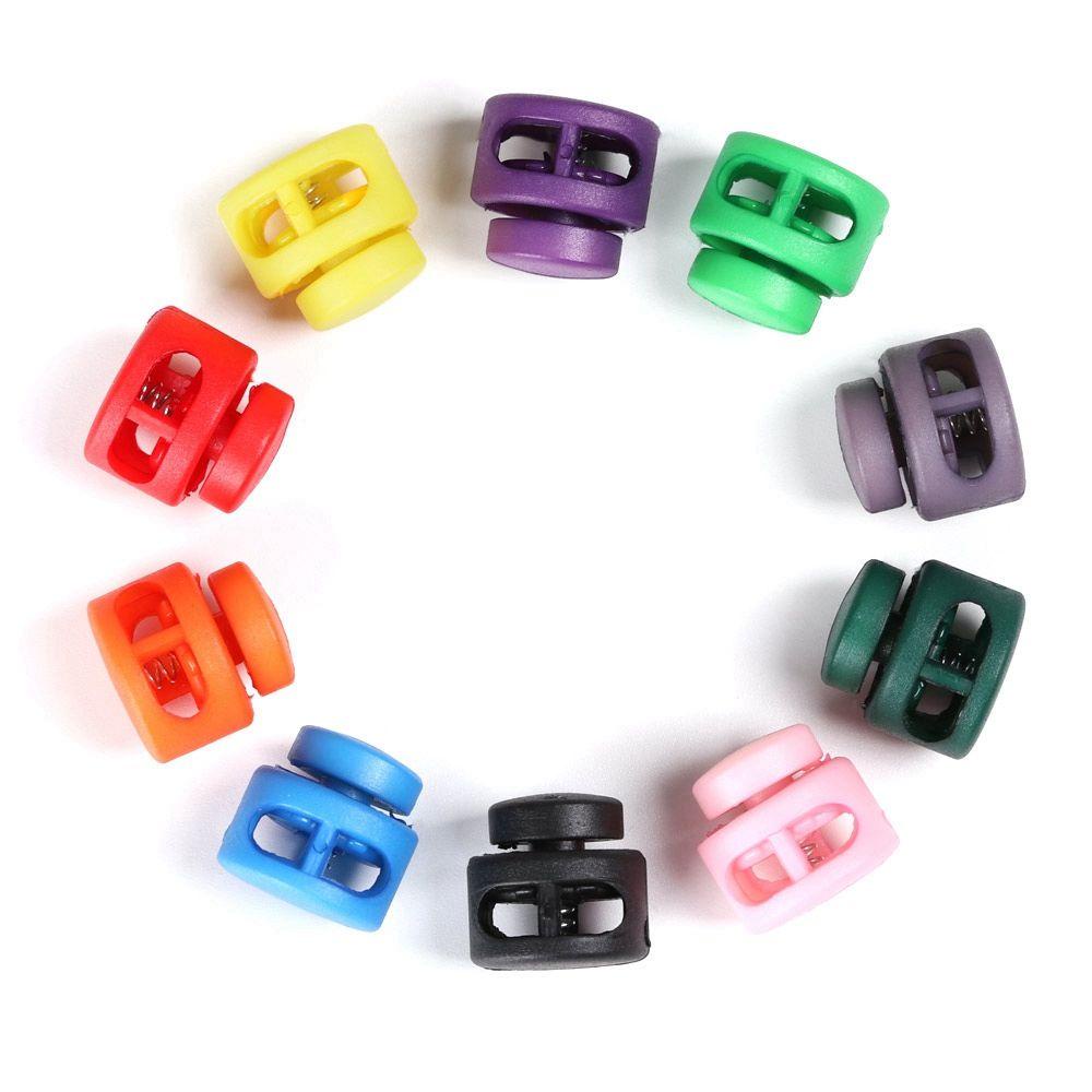 Set 20 Kẹp Nhựa Hai Lỗ 6mm Nhiều Màu Sắc
