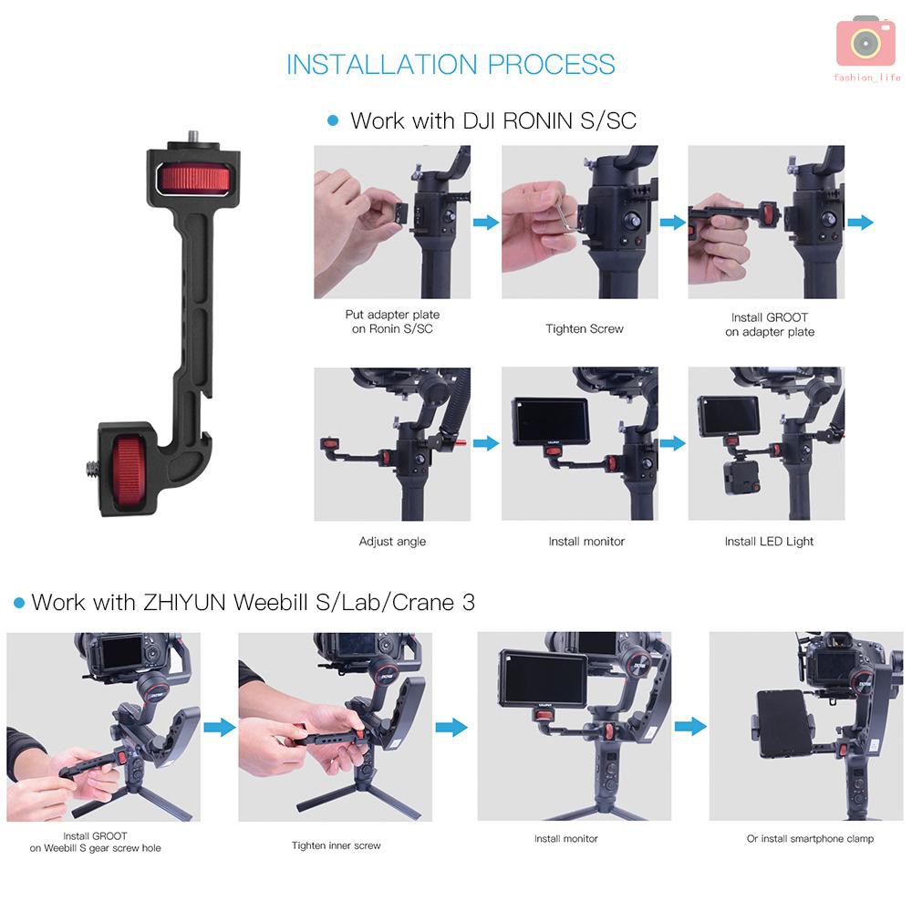 Giá Đỡ Ổn Định Ốc Vít 1 / 4 Inch Gắn Micro Màn Hình Led Dji Ronin S / Sc Zhiyun Weeill S / Crane 3 | BigBuy360 - bigbuy360.vn