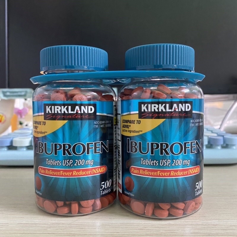 🍀 Ibuprofen Tablets 200mg Kirkland 500 viên của Mỹ