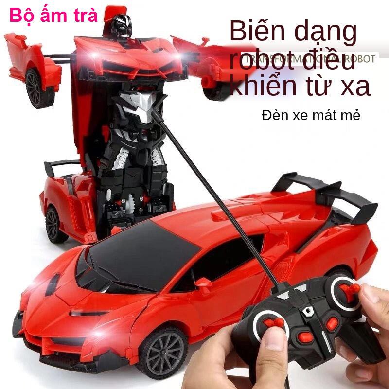 Xe điều khiển từ xa biến hình Robot King Kong có thể sạc lại đồ chơi trẻ em cậu bé Lamborghini đua