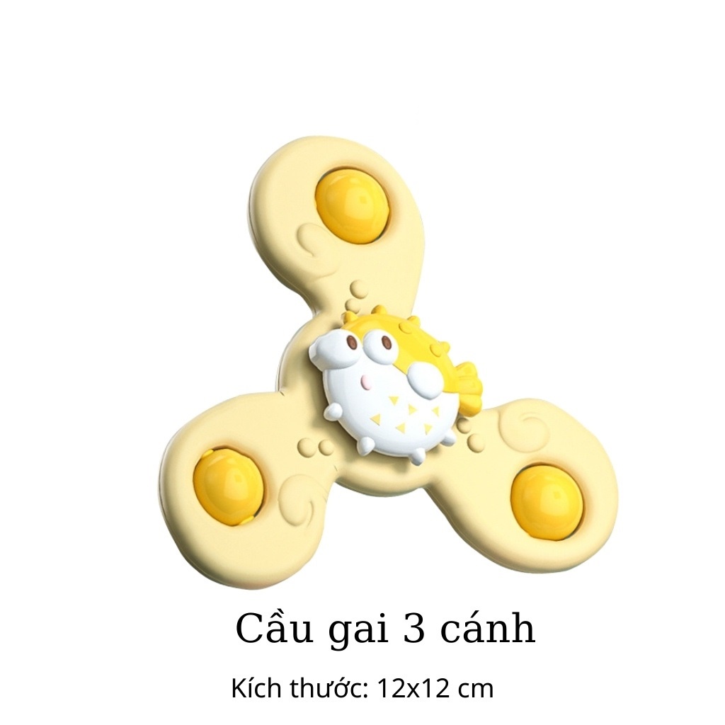 Bộ 3 đồ chơi con quay spinner hình côn trùng vui nhộn cho bé, nhựa an toàn, Đồ chơi con xoay đáng yêu cho trẻ