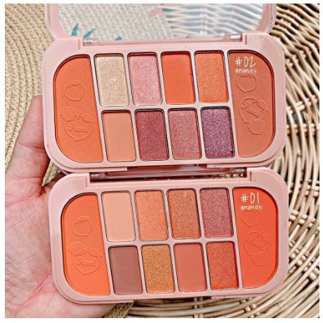 PHẤN MẮT + PHẤN MÁ TONE TRÁI CAM ĐÀO KISS BEAUTY | BigBuy360 - bigbuy360.vn
