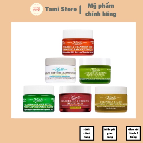 Mặt nạ Kiehl's Mini 14ml cho da khô, da dầu, da mụn, da nhạy cảm, giảm thâm nám làm sáng da, chống lão hóa Mii Beauty