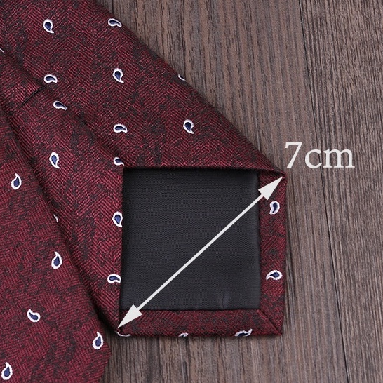 Cravat Nam cỡ trung 7cm cao cấp nhiều mẫu lựa chọn, cà vạt chú rể, Cavat dự tiệc, Calavat công sở CV-7129