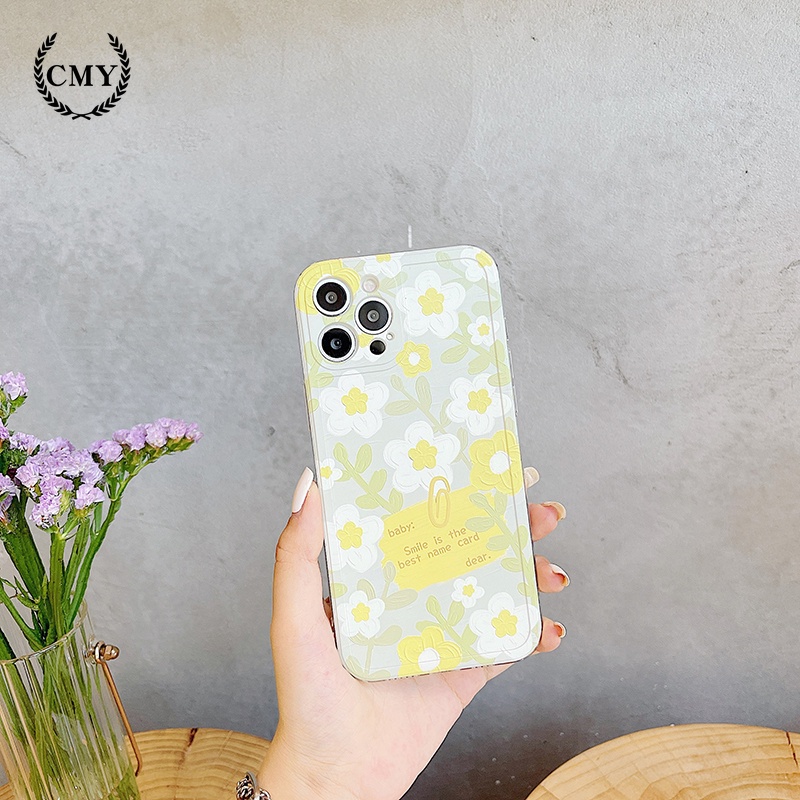 Ốp điện thoại TPU in hình hoa cho iPhone 11 Pro Max X Xr Xs Max 7 8 Plus Se 2020 12 pro max 12 mini 13 pro max 13 mini