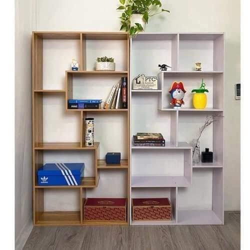 (GIAO HỎA TỐC TPHCM FREESHIP) KỆ SÁCH CHỮ U - KỆ GỖ MDF TRANG TRÍ LOẠI TỐT UY TÍN 140X70X20cm