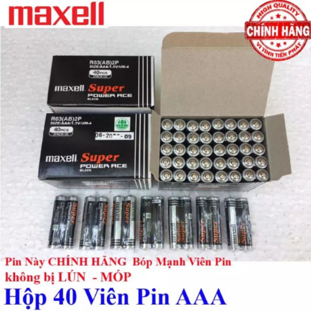 Hộp 40 Viên Pin AAA Maxell (3A - 1.5V)