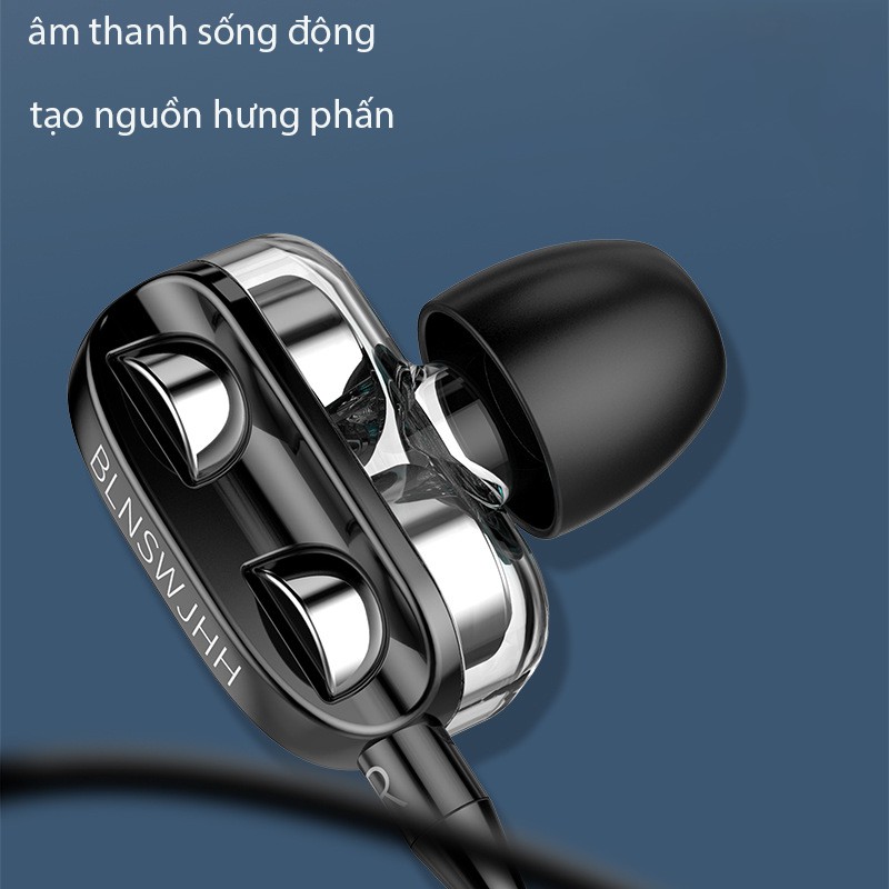 Tai Nghe Gaming/Bass/HiFi/Chơi Game Nhét Tai Có Dây Có Mic Chống Ồn Cho Điện Thoại iPhone6 realme xiaomi Samsung  #03
